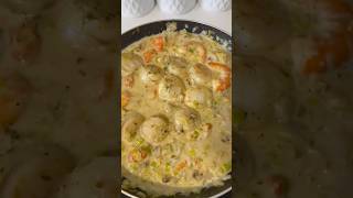 🔴 RECETTE  COQUILLE ST JACQUES CREVETTES POIREAUX shorts [upl. by Zima]