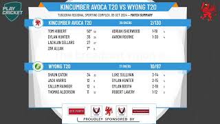 Kincumber Avoca T20 v Wyong T20 [upl. by Eceinahs979]