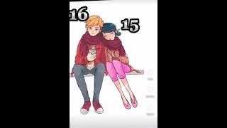 Marinette and Adrien Gap ❤️ miaculous ladybug adrinette love marinette catnoit adrien short [upl. by Noreg35]