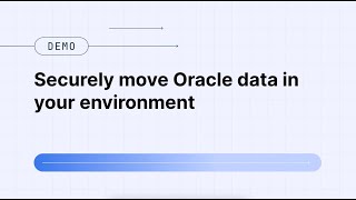 Fivetran Demo Securely move your Oracle data with Fivetrans new Hybrid Deployment [upl. by Doralynne79]