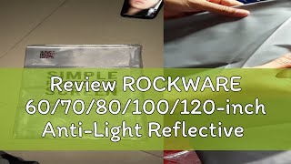 Review ROCKWARE 607080100120inch AntiLight Reflective Projector Screen  Layar Proyektor Terb [upl. by Hepsoj]