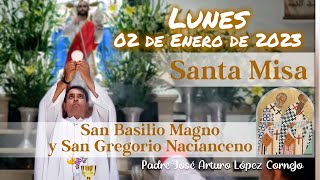 ✅ MISA DE HOY lunes 02 de Enero 2023  Padre Arturo Cornejo [upl. by Frohne]