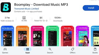 How To Install Boomplay Download Music Mp3 Apps  How To Download Boomplay Download Music Mp3 Apps [upl. by Oidivo]