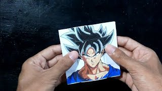 Tutorial Goku transformações  Endless card  cartão sem fim [upl. by Ydeh]