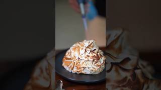 Baked Alaska cake dessert food alaskanadventure recipe alaskaextreme baking seafood foryou [upl. by Lilli]