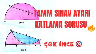 SINAVDA ÇIKARSA BİR TIK SIKINTI katlamasoruları geometrisoruçözümü [upl. by Margaux]