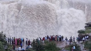 Dhuandhar Waterfall on River Narmada at Bedaghat Jabalpur MPIndia [upl. by Iona783]