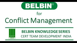 BELBIN KNOWLEDGE SERIES 2  BELBIN FOR CONFLICT MANAGEMENT [upl. by Llennoj]