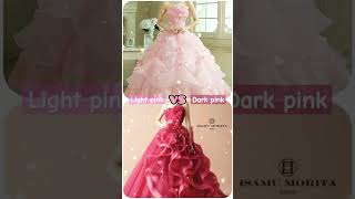 Light pink vs dark pinkaestatic like subscribe shortvideo [upl. by Anaes454]