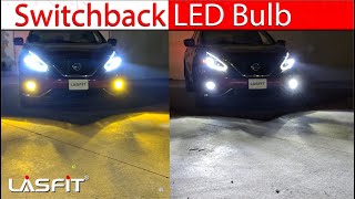 How does Switchback LED Fog Light Bulb work  DualColor White and Yellow [upl. by Gerdeen233]