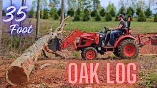 Stihl 362 amp Kioti CX2510 Compact Tractor [upl. by Enyahc]