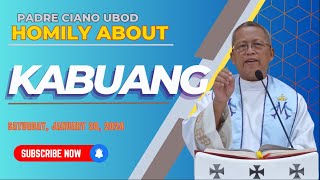 Fr Ciano Homily about KABUANG  01202024 [upl. by Oiramel]