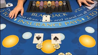 Blackjack  300000 Buy In  EPIC High Stakes Session SPLITTING ACES FOR OVER 100000 BET [upl. by Rika449]