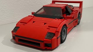 LEGO Creator Expert Ferrari f40 10248 review [upl. by Olbap]