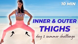 10 min STANDING INNER and OUTER THIGHS  LOSE inner and outer THIGH FAT [upl. by Kayle746]