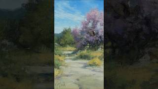 Blooming Ironwoods by Matt Smith pleinair arizona paintings [upl. by Polinski]