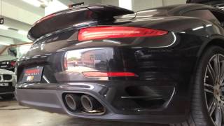 Porsche 991 Turbo s With IPE Full Exhaust System [upl. by Yesdnil]