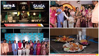 INAUGURATION OF SAAGA FAMILY DINING NON VEG RESTAURANT A GROUP OF AROMA OPP ESI HOSPITAL NEAR AROMA [upl. by Yesnil198]