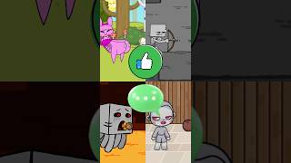 🛡shield or helmet what is more important minecraftcartoon 2danimation loopsprunkiincredibox [upl. by Hewes]