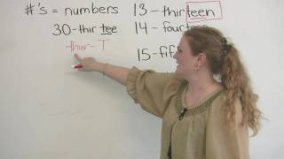 English Pronunciation How to pronounce numbers [upl. by Lazaruk]