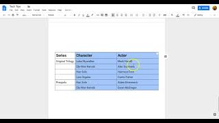 Resizing Table Columns or Rows in Google Docs [upl. by Moreen]