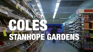 Coles Supermarket Aisle Layout Stanhope Gardens 2010 [upl. by Sueahccaz]