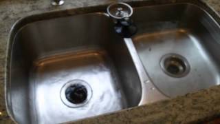 Sink and disposer not draining well Minneapolis home inspection [upl. by Notserc]