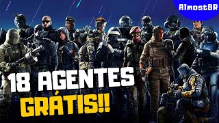 COMO CONSEGUIR 18 AGENTES GRÁTIS NO RAINBOW SIX SIEGE EM QUALQUER PLATAFORMA [upl. by Llewen]