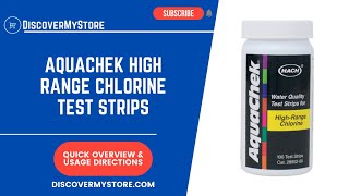 Aquachek High Range Chlorine Test Strips [upl. by Eveiveneg]