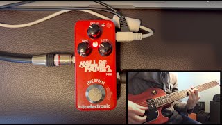 How to get delay sounds from a reverb pedal  TC Electronic Hall of Fame 2 Mini [upl. by Carling]