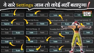 All New Basic  Advance Control Settings Guide  Explain With Tips amp Tricks  BGMI  PUBGM Settings [upl. by Accalia263]