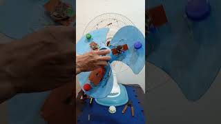 LAMP SHADEELECTRIC FAN2 in 1 Using LED amp Multi Mechanical Spinner PlsSubscribeLike amp Share [upl. by Hgielsa]