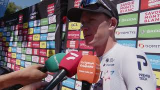 Chris Froome  Interview at the start  Stage 2  Critérium du Dauphiné 2022 [upl. by Ahsam]