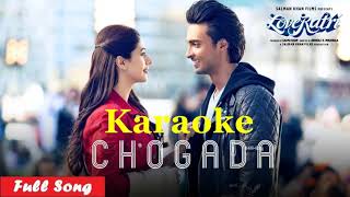 Chogada LoveYatri Full Karaoke [upl. by Annayek805]