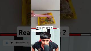 Real vs cake ❓ comment answer shorts cakeorfakechallenge [upl. by Allimak]