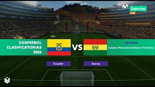 Ecuador vs Bolivia ● Eliminatorias Sudamericanas 2024 ● Simulación Pes 2021 [upl. by Barnie]