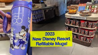 2023 Disney Resort Refillable Mugs 100 Years of Wonder [upl. by Jaddan435]