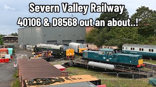 Severn Valley Railway  40106 on a private footplate experience amp D8568 preps for a SVR charter [upl. by Benedix169]