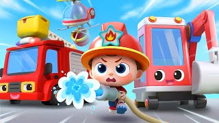 Forest Fire Rescue  Fire Rescue Team  Nursery Rhymes amp Kids Songs  BabyBus [upl. by Pinto]