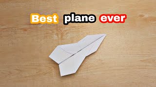 How to make the best paper airplane ever [upl. by Ardena]