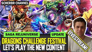 Dragons Challenge Festival Day 3  Lets Fight Dragons Livestream  Romancing SaGa reUniverSe [upl. by Enyawad]