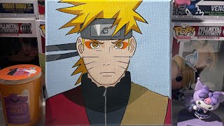 Acrylic painting of Naruto Sage Mode🐸🍄 [upl. by Nayd427]