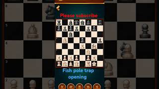 Fish pole trap opening in chess [upl. by Ariamo]