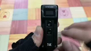 รีวิวไฟฉายพวงกุญแจ Nitecore T4K 4000 Lumens เล็กแต่แรง [upl. by Frierson]