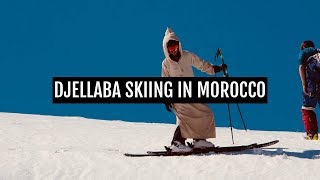 10  Djellaba skiing in Morocco [upl. by Merrel]