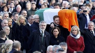 Northern Ireland thousands attend Martin McGuinness funeral [upl. by Razal]