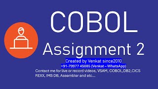 COBOL Assignment2 [upl. by Lewan]