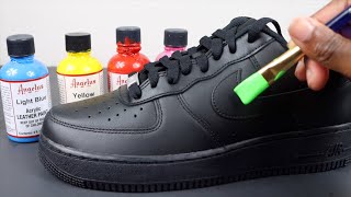 Customizing Black Air Force 1s [upl. by Cynarra]