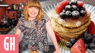 Briony May makes gluten free delicious Buttermilk Pancakes  Good Housekeeping UK [upl. by Diarmid606]