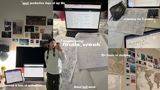 ENGINEERING FINALS WEEK 🎱💻 most productive days ever cramming for 5 exams extreme burnout [upl. by Attehcram]